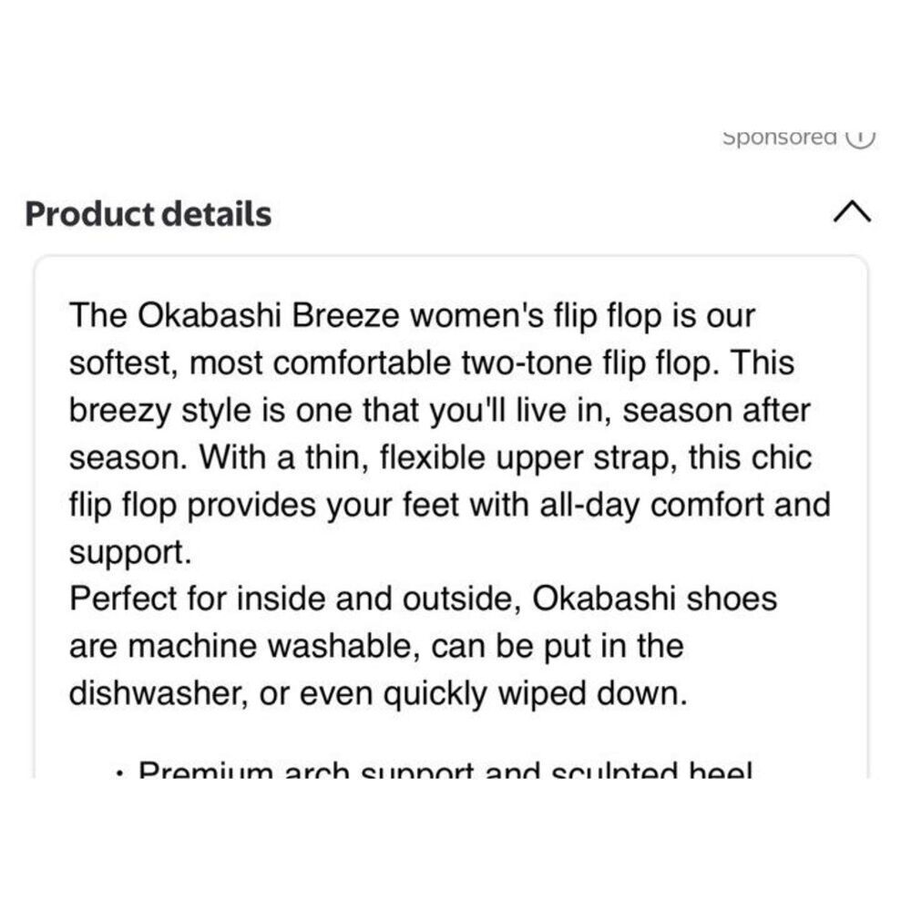 OKABASH Flip-Flop Orthopedic Sandal Turquoise Large Size 9.5-10.5 Womens QK Ship - Picture 11 of 13